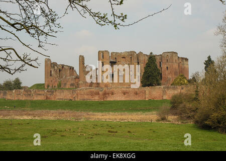 Kenilworth Castle, Warwickshire in England. Stockfoto