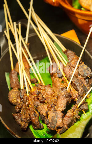 Traditionelle Küche (Rindfleisch Satay). Stockfoto