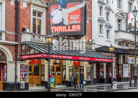 Ein Landschaftsbild von Thriller Live musical spielen am Lyric Theatre Shaftesbury Avenue, London Stockfoto