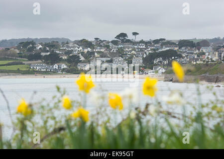 Gyllyngvase Strand Falmouth Stockfoto