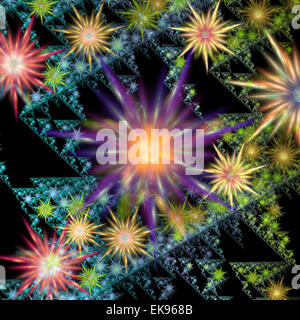 Abstrakte Blumen Stockfoto
