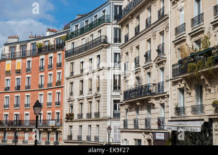 Rue Lepic in Montmartre, Paris Frankreich EU Stockfoto