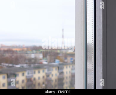 Fabrikschlote. Stockfoto