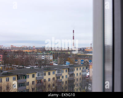 Fabrikschlote. Stockfoto