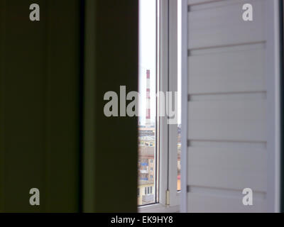 Fabrikschlote. Stockfoto