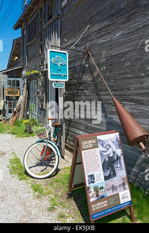 Michigan, Leelanau County, Leland Historic District aka Fishtown shop Stockfoto
