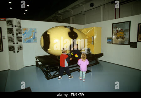 Eine Reproduktion der Atombombe "Fat Man" in The National Atomic Museum, Albuquerque, NM, USA Stockfoto