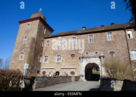 Burg Schnellenberg Schloß, Hansestadt Attendorn, Sauerland Region, North Rhine-Westphalia, Deutschland, Europa Stockfoto