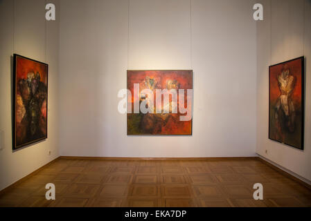 Biserka Baretić Retrospektive, Galerie für moderne, Zagreb, Kroatien Stockfoto
