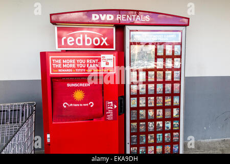 Ein Redbox Film Verleih Automat Stockfoto