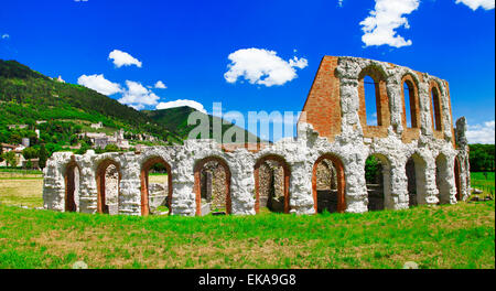 alten Gubbio - römisches Theater Stockfoto