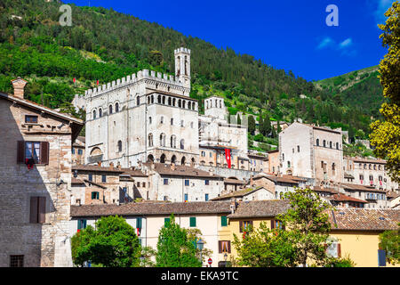 mittelalterliche schöne Stadt Gubbio, Umbrien, Italien Stockfoto