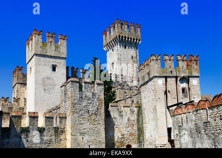 Scagliero Burg in Sirmione. Lago di Garda. Nördlichen Italien Stockfoto