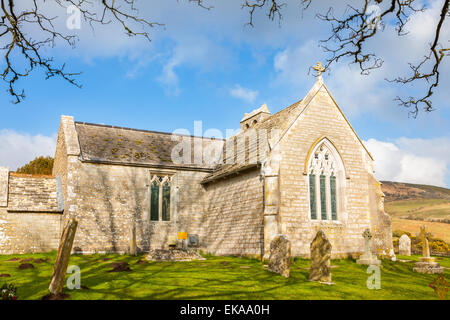 Kirche St. Marien Kirche in Bucht ein Geisterdorf in South Dorset, England, auf der Isle of Purbeck Stockfoto