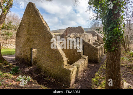 Bucht ein Geisterdorf in South Dorset, England, auf der Isle of Purbeck Stockfoto