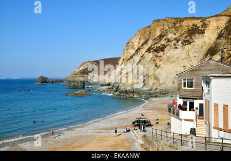 Trevaunance Cove, Extrameldung, Cornwall, UK Stockfoto