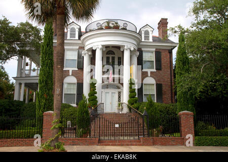 Antebellum Villa in Charleston, South Carolina, USA. Stockfoto