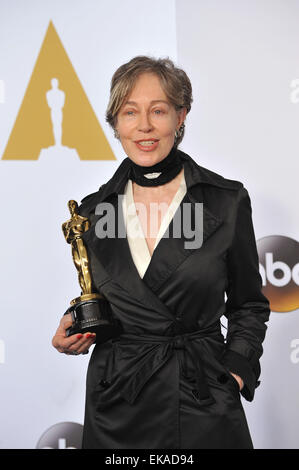 LOS ANGELES, CA - 22. Februar 2015: Milena Canonero bei der 87. Annual Academy Awards am Dolby Theatre in Hollywood. Stockfoto