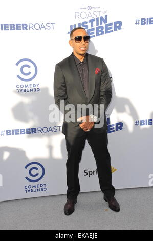 LOS ANGELES, CA - 14. März 2015: Ludacris, aka Chris Bridges bei der Comedy Central Roast von Justin Bieber in den Sony Studios in Culver City. Stockfoto