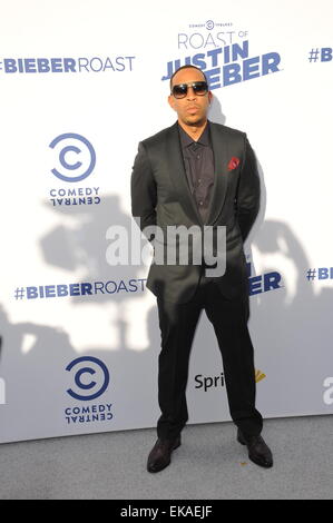 LOS ANGELES, CA - 14. März 2015: Ludacris, aka Chris Bridges bei der Comedy Central Roast von Justin Bieber in den Sony Studios in Culver City. Stockfoto