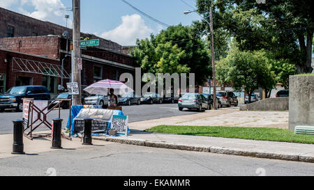 Memphis Tennessee, Streetart und Graffiti, Martin Luther King, demonstration Stockfoto