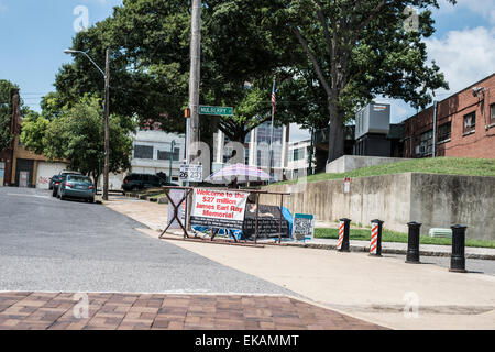 Memphis Tennessee, Streetart und Graffiti, Martin Luther King, demonstration Stockfoto