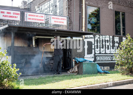 Memphis Tennessee, Streetart und Graffiti, Rib Joint Stockfoto