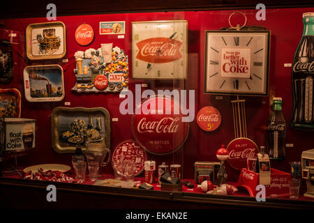 Vicksburg, Mississippi, Biedenharn Coca-Cola Museum. Stockfoto