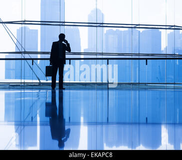 Global Business-Kommunikation. Stockfoto