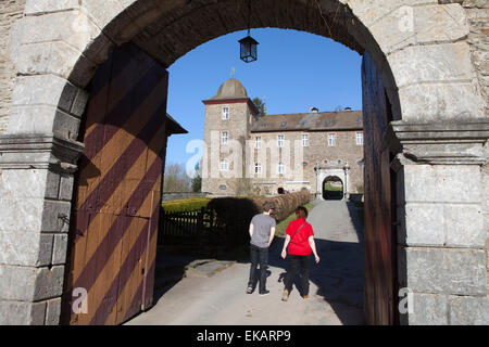 Burg Schnellenberg Schloß, Hansestadt Attendorn, Sauerland Region, North Rhine-Westphalia, Deutschland, Europa Stockfoto