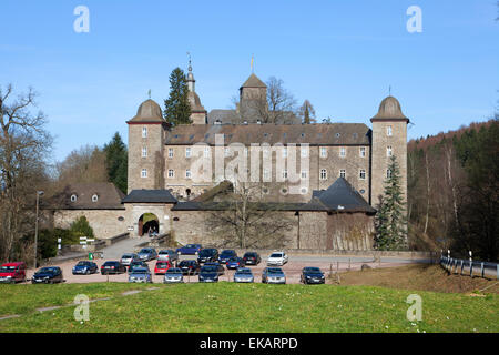 Burg Schnellenberg Schloß, Hansestadt Attendorn, Sauerland Region, North Rhine-Westphalia, Deutschland, Europa Stockfoto