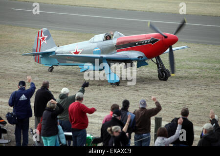 Aktion von Warbirds über Wanaka, 2014, Neuseeland Stockfoto