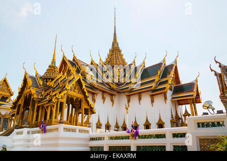 Goldene Stupa, Königspalast. Der Grand Palace, Bangkok, Thailand. Stockfoto