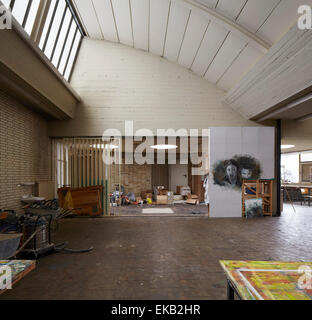 Scharouns Marl-Schule, Marl, Deutschland. Architekt: Hans Scharoun, 1975. Stockfoto