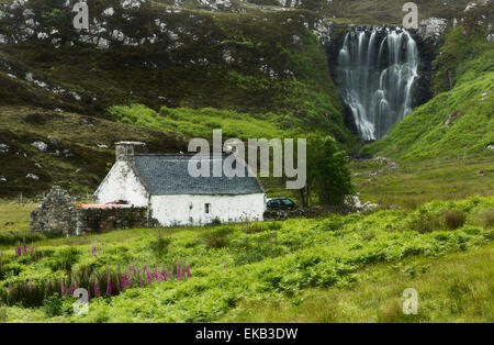 Wasserfall, ABHAIN CLAIS ein EAS, Schottland. Stockfoto