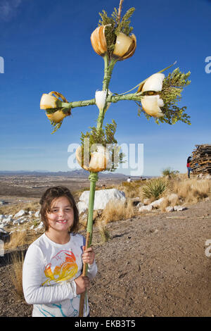 Jeden Dezember 10-12 Dorf Tortugas in der Nähe von Las Cruces in New Mexico feiert der Jungfrau von Guadalupe Festtag Stockfoto