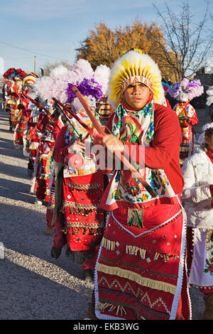 Jeden Dezember 10-12 Dorf Tortugas in der Nähe von Las Cruces in New Mexico feiert der Jungfrau von Guadalupe Festtag Stockfoto