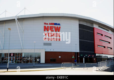 Rotherham Yorshire UK - das Aeseal New York Stadium, Heimstadion des Rotherham United Football Club Stockfoto