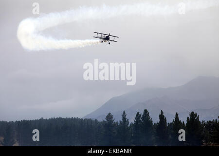 Aktion von Warbirds über Wanaka, 2014, Neuseeland Stockfoto