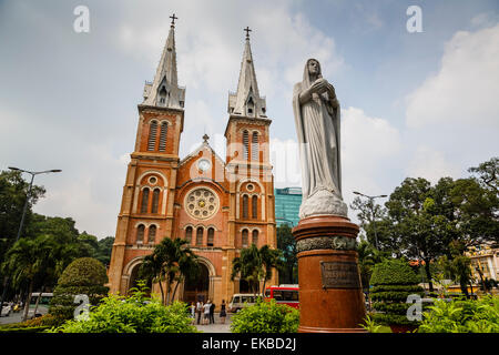 Kathedrale Notre-Dame, Ho-Chi-Minh-Stadt (Saigon), Vietnam, Indochina, Südostasien, Asien Stockfoto