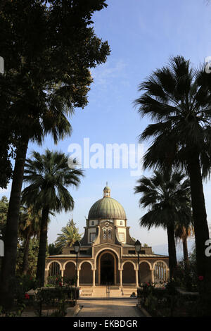 Israel. Berg der Seligpreisungen Kirche Stockfotografie Alamy