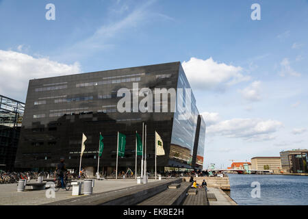 Das Black Diamond Gebäude, Gehäuse die königliche Bibliothek, Kopenhagen, Dänemark, Skandinavien, Europa Stockfoto