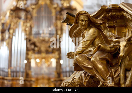 Interior Details der Kathedrale von St. Stephan in Passau, Bayern, Deutschland, Europa Stockfoto