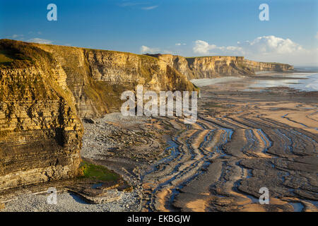 Dunraven Bay, Southerdown, Vale of Glamorgan, Wales, Vereinigtes Königreich, Europa Stockfoto