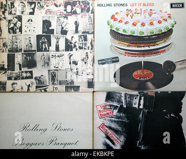 Klassische Rolling-Stones-LPs, London Stockfoto