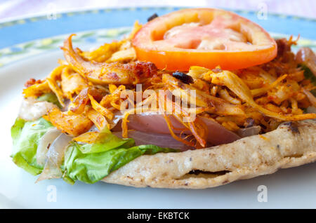 Mexikanisches Essen: Panuchos Stockfoto