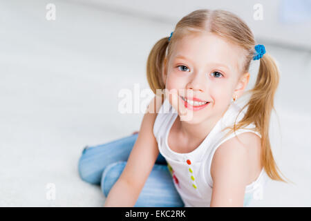 Close-up Portrait von einem netten Mädchen Stockfoto