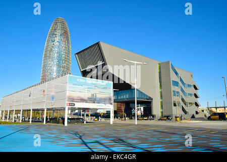 Museu del Disseny, Designmuseum, DHUB Gebäude. MBM Architekten, Barcelona, Katalonien, Spanien. Stockfoto