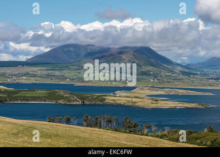 Malerische Landschaft auf Valentia Island am Ring of Kerry, County Kerry, Irland Stockfoto