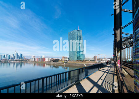 Europa, Deutschland, Frankfurt auf dem Main, Europäische Zentralbank, EZB, Sitz. Europa, Deutschland, Frankfurt Am Main am Europae Stockfoto